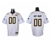 Nike Seattle Seahawks Customized white 2016 Pro Bowl Men's Stitched Jerseys[Elite]