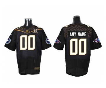 Nike Tennessee Titans Customized Black 2016 Pro Bowl Men's Stitched Jerseys[Elite]