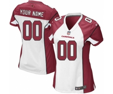 Women Nike Nfl Jerseys Arizona Cardinals Customized White Jersey