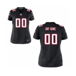 Women Nike Nfl Jerseys Atlanta Falcons Customized Black Jersey