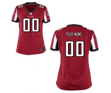 Women Nike Nfl Jerseys Atlanta Falcons Customized Red Jersey