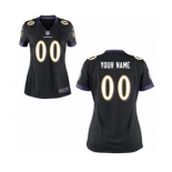 Women Nike Nfl Jerseys Baltimore Ravens Customized Black Jersey