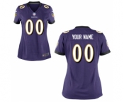 Women Nike Nfl Jerseys Baltimore Ravens Customized Purple Jersey