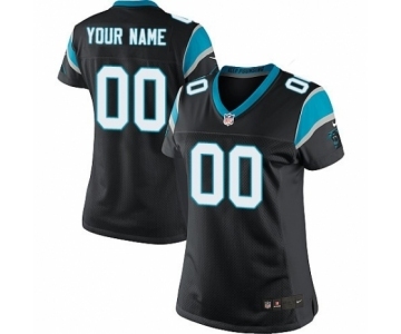 Women Nike Nfl Jerseys Carolina Panthers Customized Black Jersey