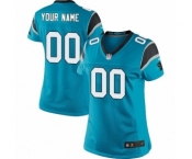 Women Nike Nfl Jerseys Carolina Panthers Customized Blue Jersey