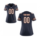 Women Nike Nfl Jerseys Chicago Bears Customized Blue Jersey