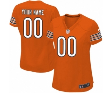 Women Nike Nfl Jerseys Chicago Bears Customized Orange Jersey