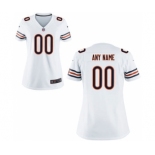 Women Nike Nfl Jerseys Chicago Bears Customized White Jersey