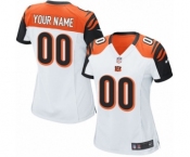 Women Nike Nfl Jerseys Cincinnati Bengals Customized White Jersey