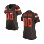 Women Nike Nfl Jerseys Cleveland Browns Customized Brown Jersey