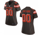 Women Nike Nfl Jerseys Cleveland Browns Customized Brown Jersey