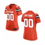 Women Nike Nfl Jerseys Cleveland Browns Customized Orange Jersey