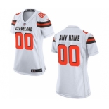 Women Nike Nfl Jerseys Cleveland Browns Customized White Jersey