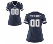 Women Nike Nfl Jerseys Dallas Cowboys Customized Blue Jersey