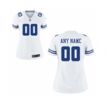 Women Nike Nfl Jerseys Dallas Cowboys Customized White Jersey