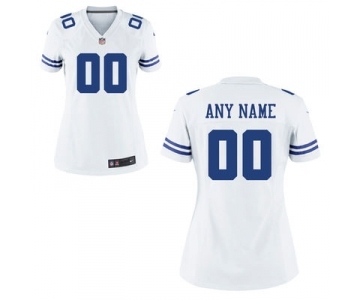 Women Nike Nfl Jerseys Dallas Cowboys Customized White Jersey