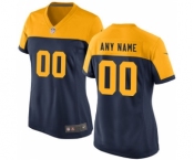 Women Nike Nfl Jerseys Green Bay Packers Customized Blue Jersey