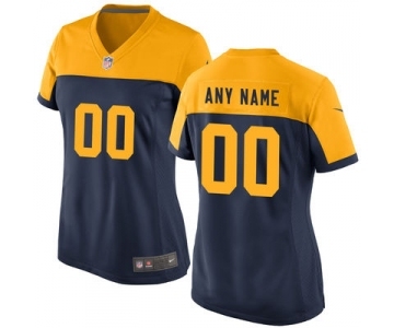 Women Nike Nfl Jerseys Green Bay Packers Customized Blue Jersey