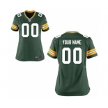 Women Nike Nfl Jerseys Green Bay Packers Customized Green Jersey