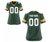 Women Nike Nfl Jerseys Green Bay Packers Customized Green Jersey