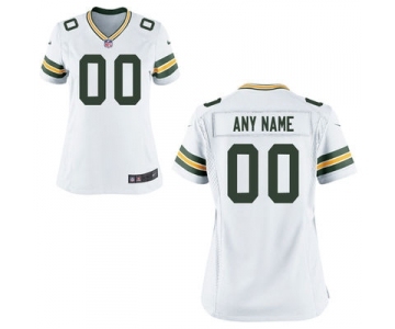 Women Nike Nfl Jerseys Green Bay Packers Customized White Jersey