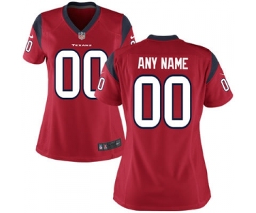 Women Nike Nfl Jerseys Houston Texans Customized Red Jersey