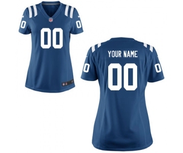 Women Nike Nfl Jerseys Indianapolis Colts Customized Blue Jersey