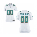 Women Nike Nfl Jerseys Miami Dolphins Customized White Jersey