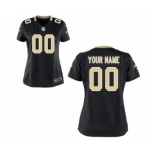 Women Nike Nfl Jerseys New Orleans Saints Customized Black Jersey