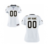 Women Nike Nfl Jerseys New Orleans Saints Customized White Jersey