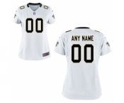 Women Nike Nfl Jerseys New Orleans Saints Customized White Jersey