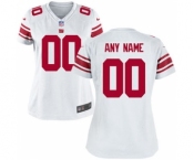 Women Nike Nfl Jerseys New York Giants Customized White Jersey