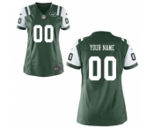 Women Nike Nfl Jerseys New York Jets Customized Green Jersey