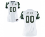 Women Nike Nfl Jerseys New York Jets Customized White Jersey