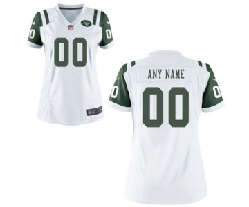 Women Nike Nfl Jerseys New York Jets Customized White Jersey