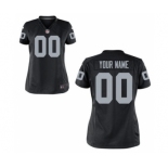 Women Nike Nfl Jerseys Oakland Raiders Customized Black Jersey