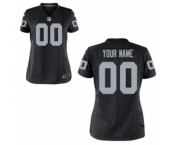 Women Nike Nfl Jerseys Oakland Raiders Customized Black Jersey