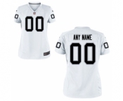 Women Nike Nfl Jerseys Oakland Raiders Customized White Jersey