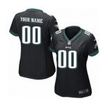 Women Nike Nfl Jerseys Philadelphia Eagles Customized Black Jersey