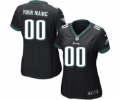 Women Nike Nfl Jerseys Philadelphia Eagles Customized Black Jersey