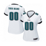 Women Nike Nfl Jerseys Philadelphia Eagles Customized White Jersey