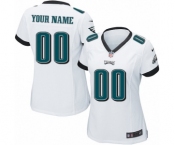 Women Nike Nfl Jerseys Philadelphia Eagles Customized White Jersey