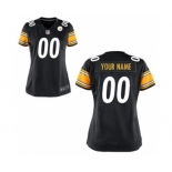 Women Nike Nfl Jerseys Pittsburgh Steelers Customized Black Jersey