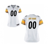 Women Nike Nfl Jerseys Pittsburgh Steelers Customized White Jersey