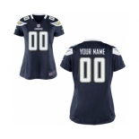 Women Nike Nfl Jerseys San Diego Chargers Customized Blue Jersey