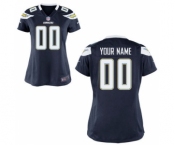 Women Nike Nfl Jerseys San Diego Chargers Customized Blue Jersey