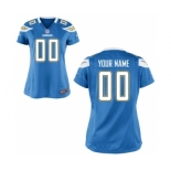 Women Nike Nfl Jerseys San Diego Chargers Customized Lt.Blue Jersey