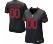 Women Nike Nfl Jerseys San Francisco 49ers Customized Black Jersey