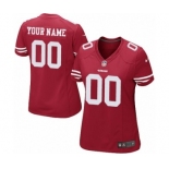 Women Nike Nfl Jerseys San Francisco 49ers Customized Red Jersey