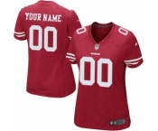 Women Nike Nfl Jerseys San Francisco 49ers Customized Red Jersey